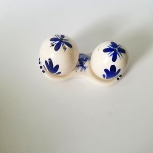 Vintage Delfts Handprinted windmill salt & pepper